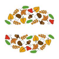 autumn decoration design. Healthy farm healthy food. Autumn decoration. Organic fruit. vector