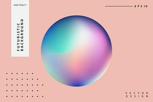 Liquid color background design. Fluid gradient circle shapes composition. Futuristic design landing page, cover, banner, ads, presentation concept. vector