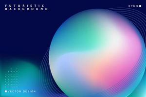 Liquid color abstract background design. Fluid gradient circle shapes composition. Futuristic design landing page, cover, banner, ads, social media, presentation concept. vector