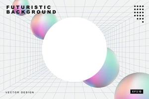 Liquid color abstract background design. Fluid gradient circle shapes composition. Futuristic design landing page, cover, banner, ads, social media, presentation concept. vector