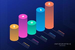 infografía elementos datos visualización vector