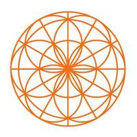 Abstract geometric pattern of round shape vector
