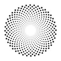 Abstract circle consisting of many dots vector