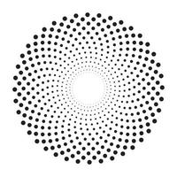 Abstract circle consisting of many dots vector