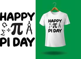 Pi day t shirt design vector