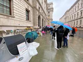 London in the UK in November 2021. A view of a protest in London photo