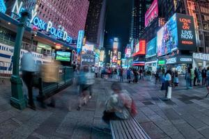 NEW YORK - USA 16 JUNE 2015 times square moving people photo