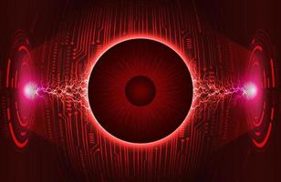 Modern Eye Holograph on Technology Background vector