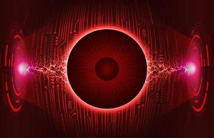 Modern Eye Holograph on Technology Background vector