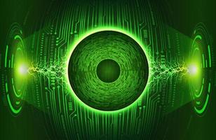 Modern Eye Holograph on Technology Background vector