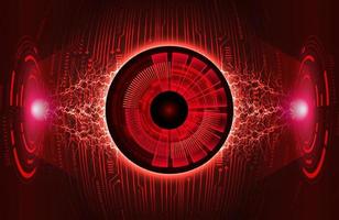 Modern Eye Holograph on Technology Background vector