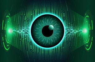 Modern Eye Holograph on Technology Background vector