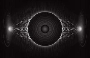 Modern Eye Holograph on Technology Background vector