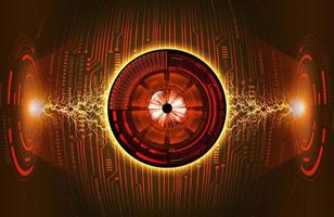 Modern Eye Holograph on Technology Background vector