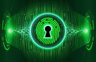 Modern Cybersecurity Technology Background with padlock vector