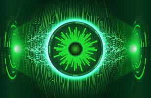 Modern Eye Holograph on Technology Background vector