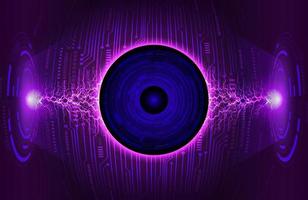 Modern Eye Holograph on Technology Background vector