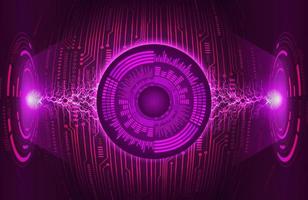 Modern Eye Holograph on Technology Background vector