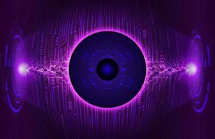 Modern Eye Holograph on Technology Background vector