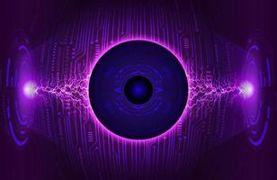 Modern Eye Holograph on Technology Background vector