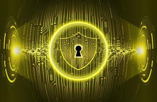 Modern Cybersecurity Technology Background with padlock vector