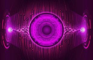 Modern Eye Holograph on Technology Background vector