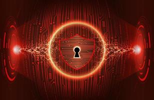 Modern Cybersecurity Technology Background with padlock vector