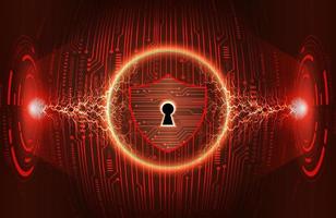 Modern Cybersecurity Technology Background with padlock vector