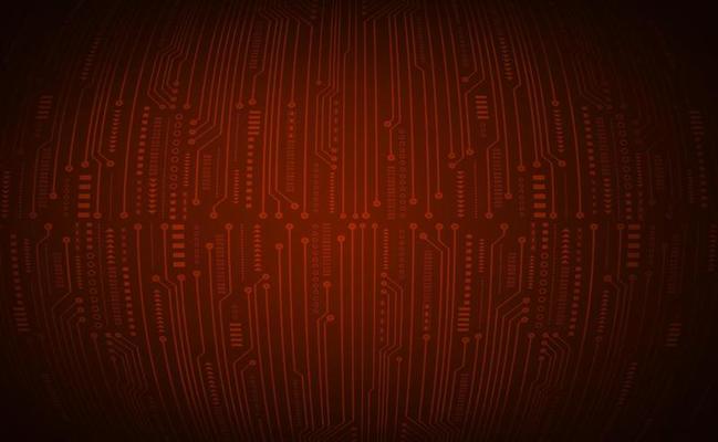 Modern Eye Holograph on Technology Background