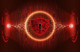 Modern Cybersecurity Technology Background with padlock vector