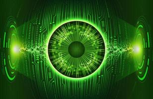 Modern Eye Holograph on Technology Background vector