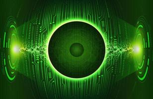 Modern Eye Holograph on Technology Background vector