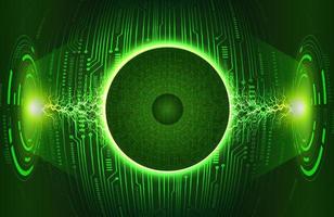 Modern Eye Holograph on Technology Background vector