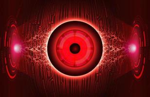 Modern Eye Holograph on Technology Background vector