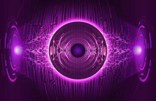 Modern Eye Holograph on Technology Background vector