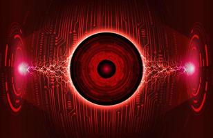 Modern Eye Holograph on Technology Background vector