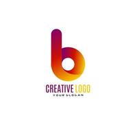 Creative Letter B Logo Design. vector