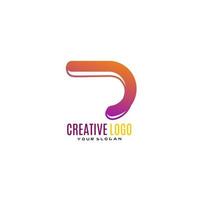 Creative Letter D Logo Design. vector