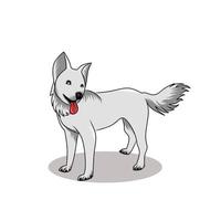 dog vector illustration on a white background