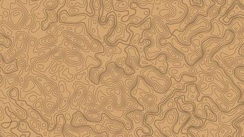 Topographic background with aged paper effect. Abstract topographic map in brown and black colors. Mountain hiking trail line map design. Topographic Cartography. Topographic Relief. photo