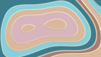 Colorful papercut and multilayer cutout geometric pattern on vector. Beautiful topography concept or smooth origami shape paper texture. Abstract background with waves. photo