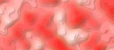Colorful papercut and multilayer cutout geometric pattern on vector. Beautiful topography concept or smooth origami shape paper texture. Abstract background with waves. photo