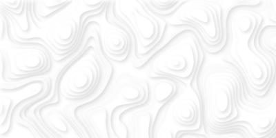 White paper cut white background. Abstract realistic papercut decoration textured with wavy layers and shadow. Topographic contour map abstract tech motion graphic design. photo