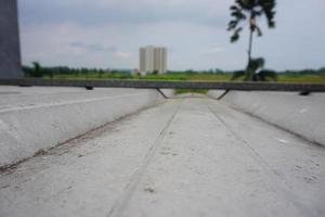 Old metal sheet roof texture. photo