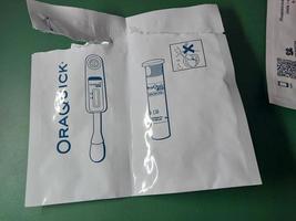 KYIV, UKRAINE - DECEMBER 16, 2023 Oraquick hiv self-test AIDS photo