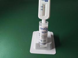 KYIV, UKRAINE - DECEMBER 16, 2023 Oraquick hiv self-test AIDS photo