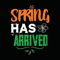 Spring T-shirt Design vector
