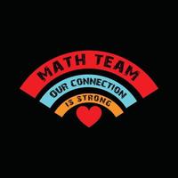 Math T-shirt Design vector