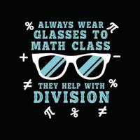 Math T-shirt Design vector