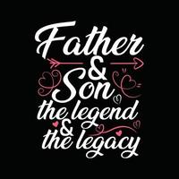 Father T-shirt Design vector